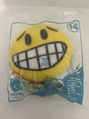 McDonald's Happy Meal Toy 2016 Emoji Movie Clip On Plush Keychain # 14 Ahh (NEW)