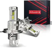 AOLLAKS H4/9003/HB2 Bulb,6500K White Bulb, No Adapter Required, Plug and Play1:1 Size,Fog Light bulb,Fit for Motorcycle Vehicle ATV,Pack of 2