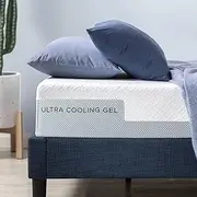 Zinus Cloud Cool Double Mattress, Ultra Cooling 7 Zone Gel Green Tea Memory Foam - Medium Feel Bed, Cool-to-Touch Soft Knit Cover, Pressure Relieving, CertiPUR-US Certified, Mattress in A Box,