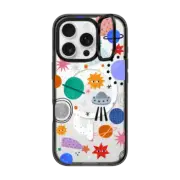 iPhone 16 Pro Impact Ring Stand Case MagSafe Compatible SPACE by Daria Solak Illustrations