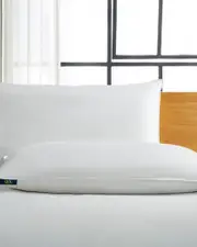 Serta Pack of 2 Goose Feather & Goose Down Fiber Bed Pillows