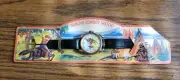 VTG Western Rancho Cowboy Toy Play Watch Original Package (Cut Corner Backboard