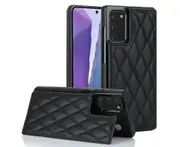 Case for Samsung Galaxy Note20,Pu Leather Wallet Case RFID Blocking Credit Card Slots Kickstand Phone Case-Black