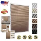 Light Brown Cordless Blackout Shades - Noise Reducing Honeycomb Window Treatment