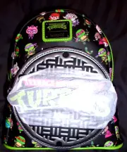 Loungefly Teenage Mutant Ninja Turtles Sewer Cap Mini Backpack New with Tags!