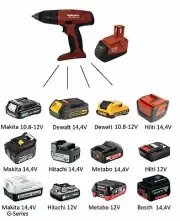 Battery Adapter for old 12V Hilti Tools (like 121 Model) ( Jadapters )