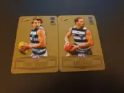 2012 SELECT Corey Enright, James Kelly - 2 X Geelong Cats gold Cards