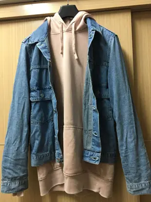 River island soft hoodie in pink 粉紅 柔軟連帽t 長袖 xs 現貨