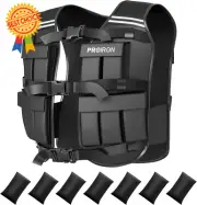 Adjustable Weighted Vest 20 Packs Reflective for Running, Training, Cardio