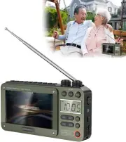 High-end Video Plug-in Bluetooth Pocket TV, Personal AM/FM Pocket Radio Portable