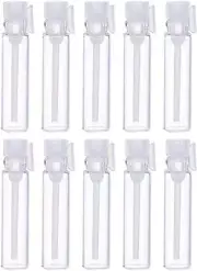 Teensery 100 Pcs Empty Perfume Sample Bottles 100 Count (Pack of 1), Clear