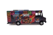 FOOD TRUCK "THE TACO TRUCK" 1/64 DIECAST CAR AMERICAN DIORAMA AD-70100MJ