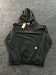 Carhartt Force Sweatshirt Mens Large Gray Relaxed Fit Hoodie Pull-Over NWT
