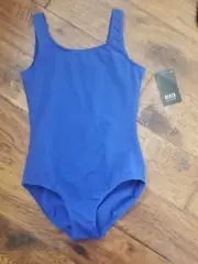 NEW WITH TAGS CL5405 Royal Blue BLOCH Girls' Ballet Dance Leotard Size 12