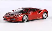 Scale Finished Model Car 1:64 Scale for Ferrari F8 Tributo Alloy Die Casting Car Model Static Miniature Vehicle Collectibles Die-cast Vehicle(Red)