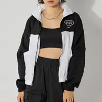 在飛比找蝦皮商城優惠-Nike NSW Varsity JKT 女 黑白 風衣 長