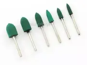 6 Rubber Polishing Buffing Grinding Burr For Rotary Die Grinder Drill Bit Tool