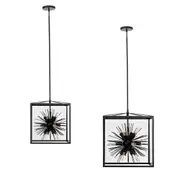 Aquila Pendant Light 12Lt Medium or Large in Matt Black