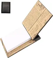 SHOWERORO Wooden Legal Pad Retro Notebook for Daily Planning Journal for Home Office