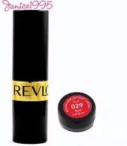 REVLON Super Lustrous Lipstick Pearl #029 RED LACQUER