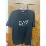 EMPORIO ARMANI  EA7 LOGO TEE 黑色XL號