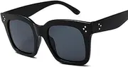 [HAOMAO] Square Oversized Gradient Sunglasses For Women Retro Big Frame Outdoor Mirror Sun Glasses