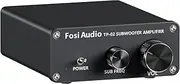Fosi Audio TP-02 Subwoofer Amplifier Home Audio, Mini Bass Amp Mono Subwoofer Amp, with TDA7498E Chip 220W Volume and Frequency Control, for Powered Passive Subwoofers Bass Shakers