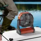 USB Rechargeable 20000mAh Camping Fan with LED Lantern 4 Speed Settings