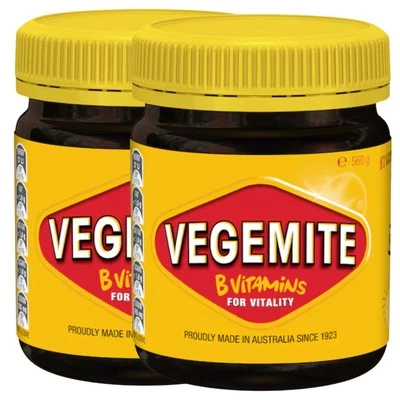 2x Vegemite Australian Spread 560g Fresh Batch - Savoury Yeast Spread (1120g)