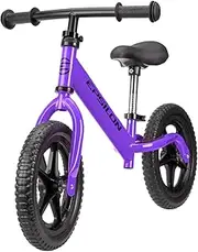 Epsilon Kids Balance Bike Toy for 2-6 Years Boys and Girls with Adjustable Handlebar and Seat, Early Learning No Push Pedal, No Braking Toy Bike, First Birthday Gifts for Kids