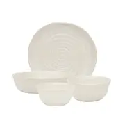 4pc Ecology Ottawa Stoneware Dinner Set Plate/Bowl Dining Tableware Calico
