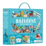500pc Sassi Kids/Children Fun Play The Ultimate Atlas & Puzzle Set Inventions 6+