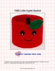 Little Apple Basket-Plastic Canvas Pattern or Kit