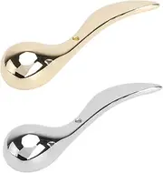 WOONEKY Facial Beauty Tool Set 2pcs Facial Mask Spoons Essence Lotion Spoons Makeup Dig Scoops for Face Cream Random