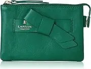 [LANVIN COLLECTION] 65-6610 Rapipers Coin Card Case, Green