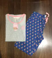 BNWT Peter Alexander Pyjamas Top & Pants Set Women Sz M (10 To 12) RRP $129.90