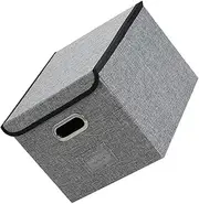 jojofuny Boxes Collapsible Storage Bin with Lid Elegant File Organizer Box for Clothes Documents Shoes Foldable Design for Stylish Home Office Storage