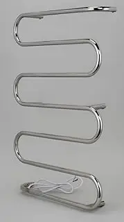 Manissa Greenedhouse H740mm W500mm Electric Stainless Steel Towel Rail Mirror Polished Finish Heated Towel Warmer