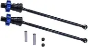 4140 Medium Carbon Steel Front Or Rear Driveshaft with 7075 Aluminium Alloy Hex for Traxxas 1:5 X Maxx 8S Monster Truck 77086-4 / X Maxx Ultimate 8S Monster Truck 77097-4 Upgrades - Blue