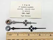 NOS VIGOR CM-1607 Maltese Clock Hands Square Hole. For 7" Clock Dial