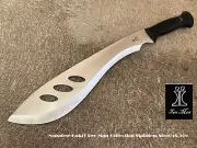 Kukri Nepalese Two Men In 440 Black/Chrome Stainless Steel Knife Collection