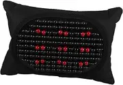 GANAZONO Car Headrest Pillows Seat Lumbar Headboard Sleeper Vehicle Recliner Plane Neck Cushion Auto Travel Neck Pillow Cars Car Pillow Wooden Bamboo Chips Black