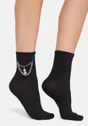 Noir Love Lockdown Crew Socks