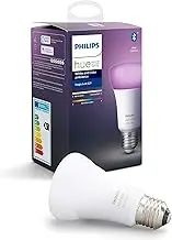 Philips Hue White and Colour Ambience A60 75W 1100 Lumens Smart Bulb with E27 Fitting