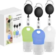 Portable Silicone Travel Bottles Set, Empty Hand Soap Bottles Refillable Contain