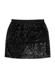 Balmain Kids Bow-embellished Sequin Skirt (12-14 Years) - Black - 13YR (13 Years) 13YR (13 years)