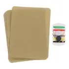 8Pcs Iron on Patches with Sewing Kit 4.9"x3.7" Patches for Clothes Khaki