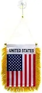 USA flag Mini Banner Country Pride Car Display