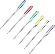 KONTONTY 12pcs Sewing Machine Needles Regular Point for Home Machines Random Colors Durable Sturdy Sewing Accessories for All Types Random Color