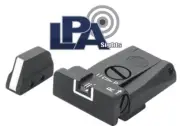 LPA SPR White Outline Adjustable Target Sight Set Beretta 92, 96, 98, M9 - SPR98